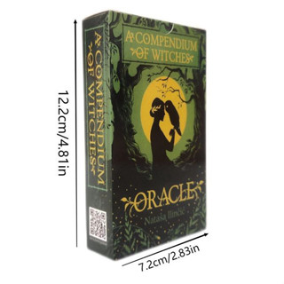 การ์ดเกม A Compendium of Witches Oracle ขนาด 12x7 ซม.