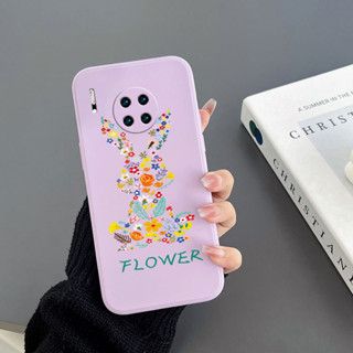 เคสโทรศัพท์มือถือ Tpu ขอบตรง ลายกระต่าย สําหรับ Huawei Mate 30 Huawei Mate 30 PRO Huawei Mate 40 Huawei Mate 40 PRO Mate 40 PRO Plus Huawei P20 Lite 2019