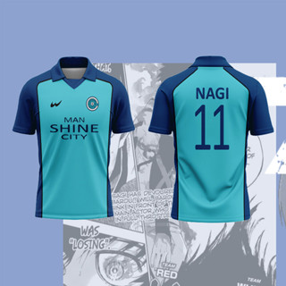 เสื้อกีฬาคอสเพลย์ การ์ตูนมังงะ Jersey Blue Lock Man Shine City