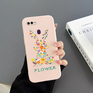 เคสโทรศัพท์มือถือ Tpu ขอบตรง ลายกระต่าย สําหรับ Oppo A17 Oppo RENO 8T 4G Oppo A1pro Oppo A74 5G Oppo A77 Oppo A77S