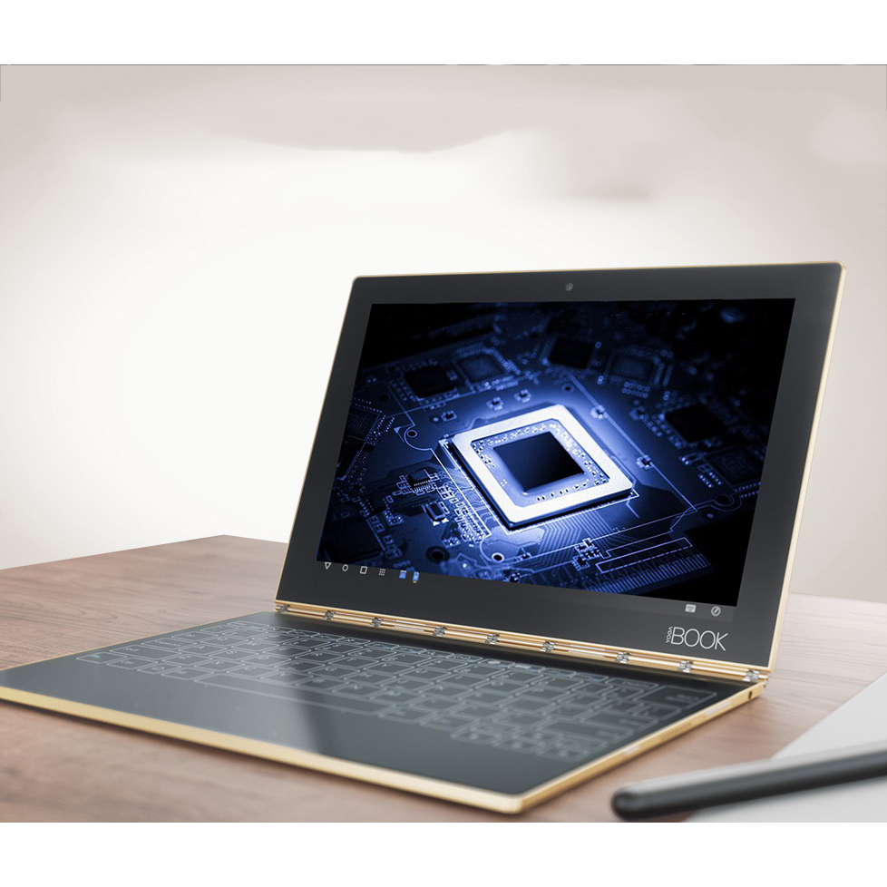 Yoga BOOK YB1-X90F/Lแท็บเล็ตพีซีพร้อมลําโพงคู่คุณภาพสูงและเทคโนโลยี Dolby Atmos