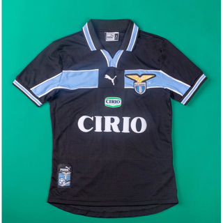 เสื้อกีฬาแขนสั้น ลายทีมชาติฟุตบอล Lazio SALES CRESPO NEDVED 98-99 ชุดเยือน คุณภาพสูง สไตล์เรโทร