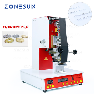 Zonesun เครื่องปริ้นท์เลขโรลลิ่งริบบิ้นไฟฟ้า ความร้อน สําหรับปริ้นท์ตัวเลข วันหมดอายุ