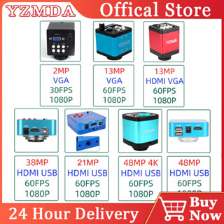 กล้องจุลทรรศน์ดิจิตอลอิเล็กทรอนิกส์ HDMI VGA USB 48MP สําหรับซ่อมแซมกล้องวงจรปิด