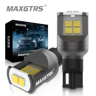 Maxgtrs หลอดไฟถอยหลังซีนอน T15 W16W LED 3080 SMD 921 912 6000K สีขาว สําหรับรถยนต์ 2 ชิ้น