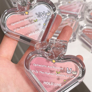 Hold LIVE บลัชออนปัดแก้ม เนื้อแมตต์ ไล่โทนสีฟ้า ไฮไลท์ พีช นม แอปริคอท แก้ม สีม่วง สดใส