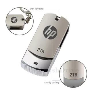Hp แฟลชไดรฟ์ปากกา USB 3.0 โลหะ ความเร็วสูง 1GB 2GB 4GB 8GB 16GB 32GB 64GB 128GB 2TB พร้อมพวงกุญแจ