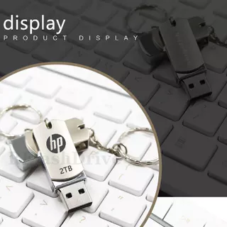Hp แฟลชไดรฟ์ปากกา USB 3.0 โลหะ ความเร็วสูง 1GB 2GB 4GB 8GB 16GB 32GB 64GB 128GB 2TB พร้อมพวงกุญแจ