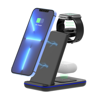 Three-in-one แท่นชาร์จทั่วไป แบบไร้สาย สําหรับ Apple Watch USB C I-Watch I-OSDatch