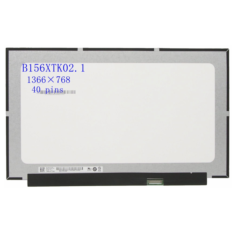 15.6 แล็ปท็อปหน้าจอสัมผัส LCD B156XTK02.1 NT156WHM-T02 สําหรับ Lenovo ideapad S340-15IWL 81QF 1366x7