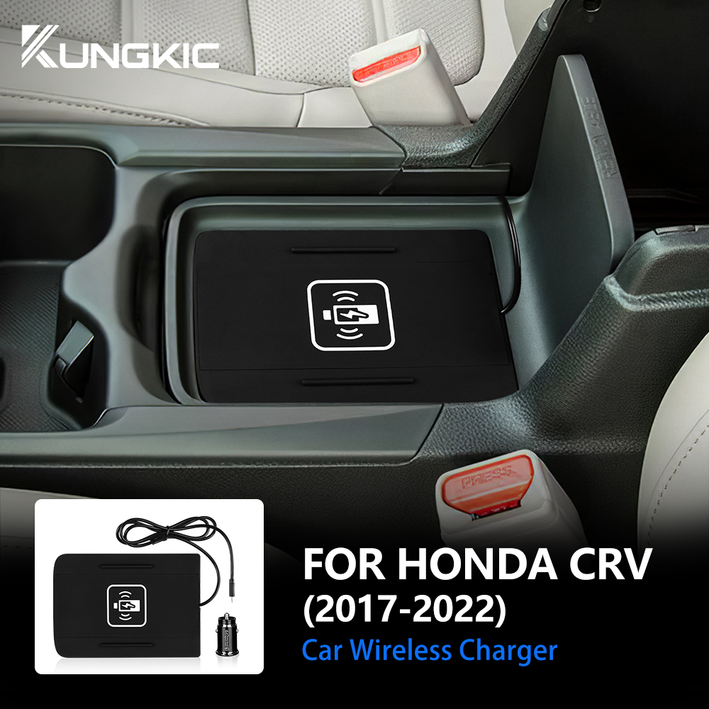 (Ready Stock）for Honda CRV 2017-2022 Wireless Charger Pad รถ USB Wireless Mat รถ Fast Charger Dock P