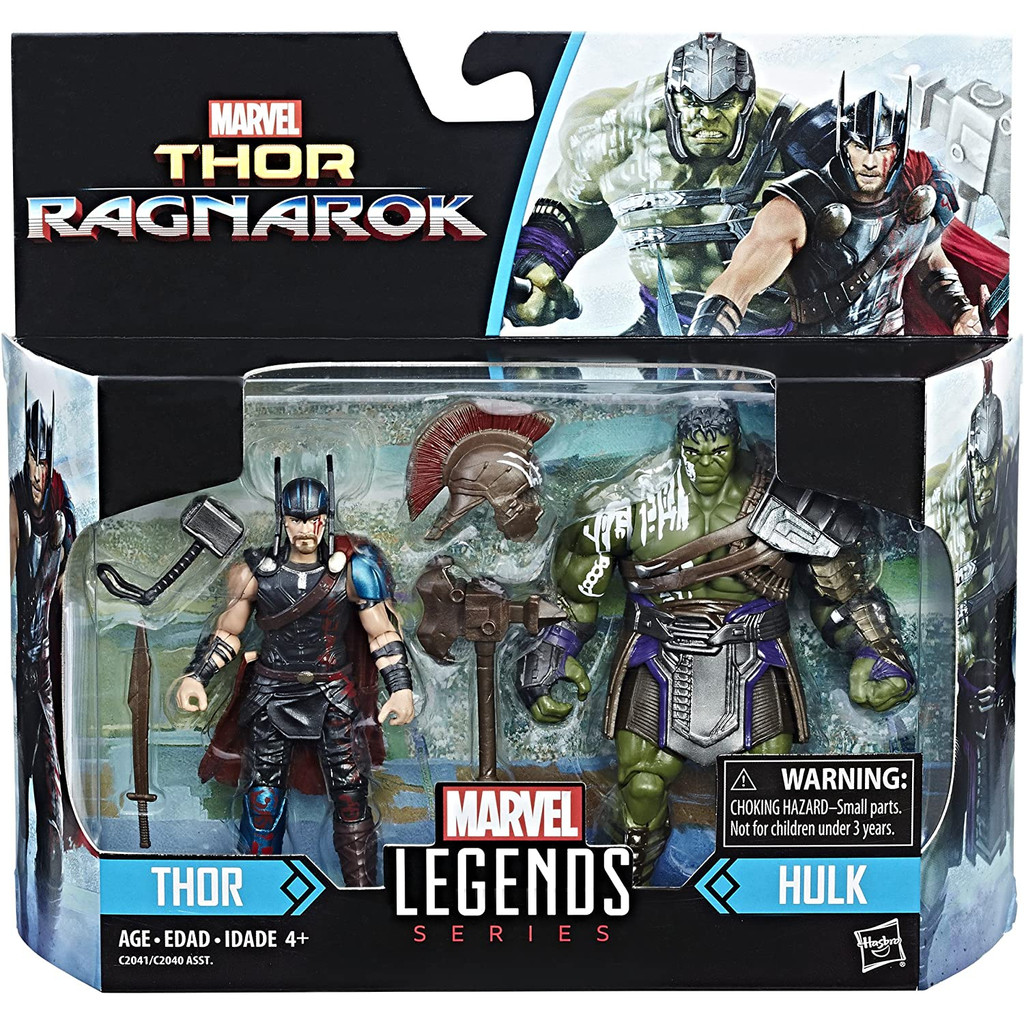 Marvel Legends Thor: Ragnarok 3.75-inch Thor &amp; Hulk 2-Pack Action Figure Toy C2041 ของเล่นฟิกเกอร์ Marvel Legends Thor: Ragnarok Thor &amp; Hulk 3.75 นิ้ว 2 แพ็ค C2041