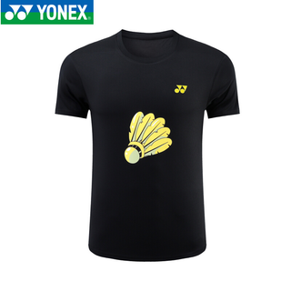 Yonex เสื้อยืดแขนสั้น ระบายอากาศ แห้งเร็ว สําหรับผู้ชาย และผู้หญิง เหมาะกับการเล่นกีฬาแบดมินตัน 2023