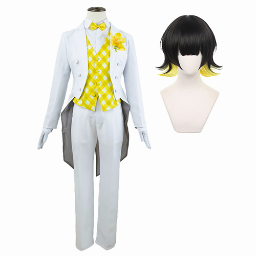 Holoun Blue Lock Bachira Tuxedo Cosplay เสื้อสูทคอสเพลย์ การ์ตูนอนิเมะ Bachira สีฟ้า