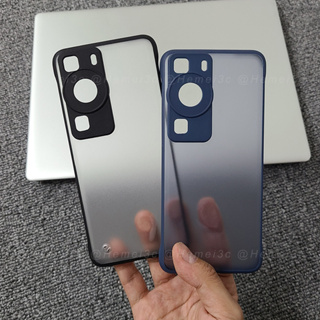 สําหรับ Huawei P60 Pro เคส เคลือบด้าน โปร่งใส ไม่มีกรอบ แข็ง PC เคสโทรศัพท์ด้านหลัง