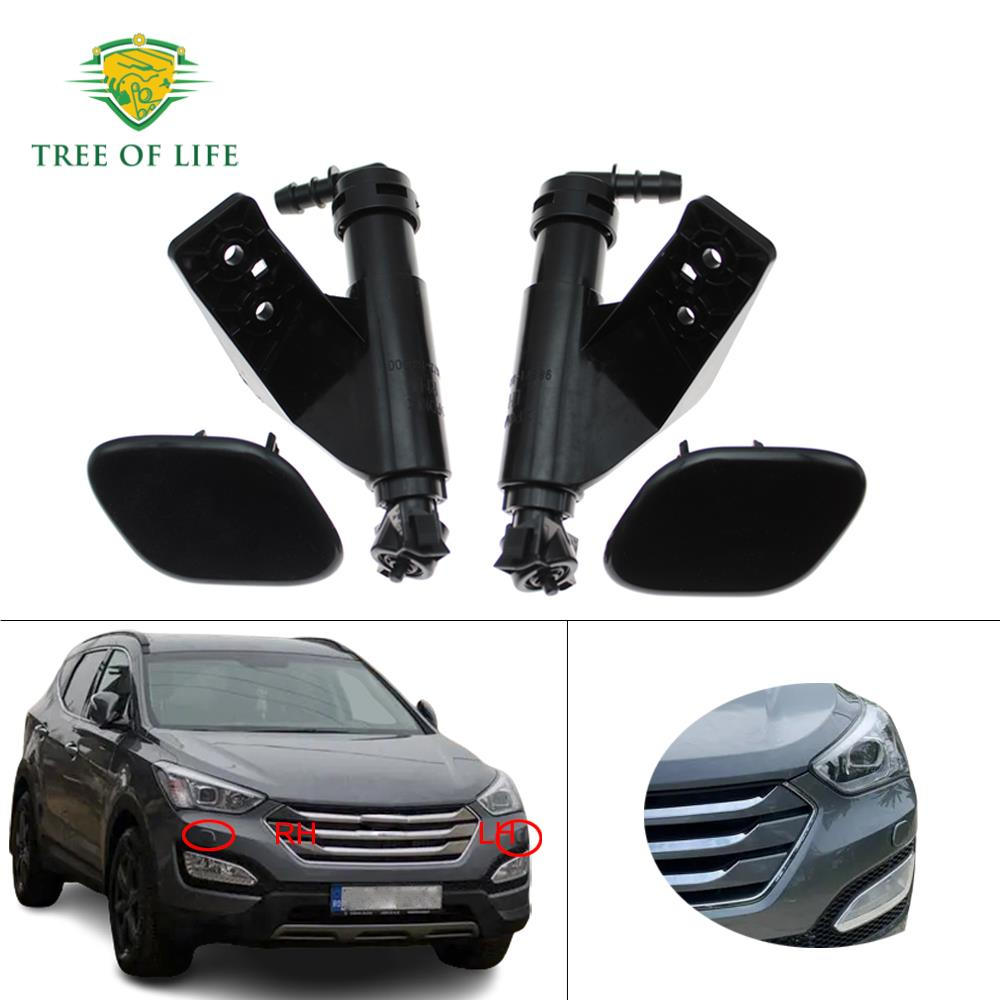 ฝาครอบหัวฉีดสเปรย์ไฟหน้า สําหรับ Hyundai Grand Santa Fe Santafe DM 2012 2013 OEM: 98671-B8000 98672-