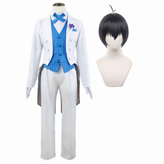 Holoun Blue Lock Isagi Tuxedo Cosplay เสื้อสูทคอสเพลย์ การ์ตูนอนิเมะ Isagi สีฟ้า สําหรับงานปาร์ตี้