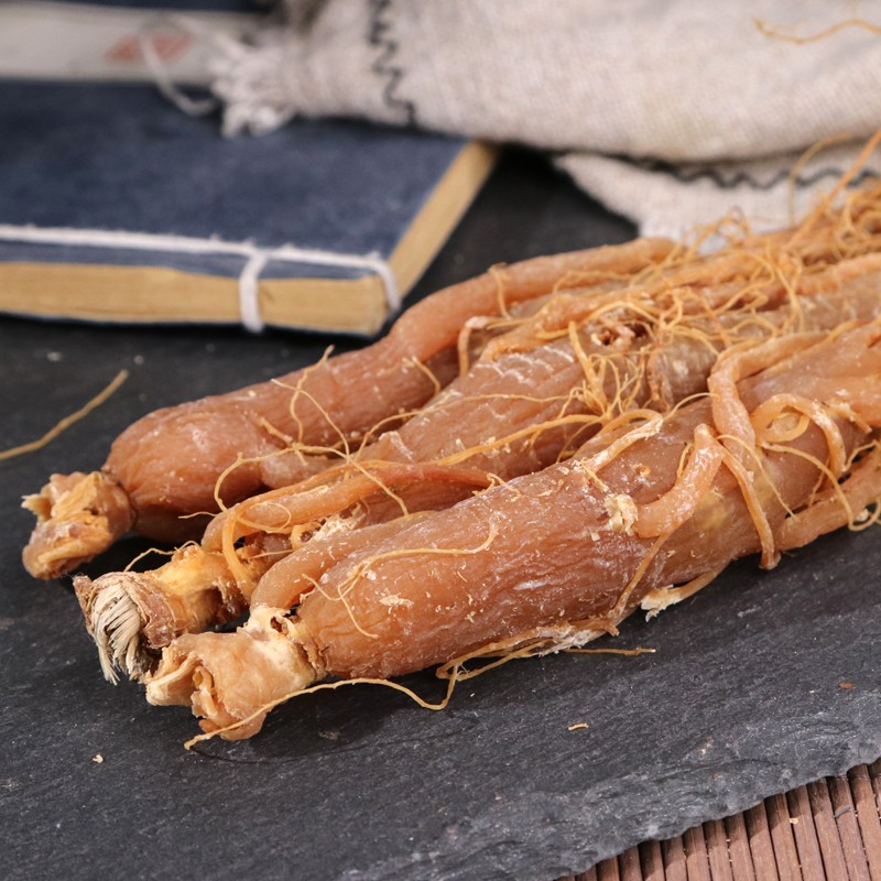 6~7 Years Whole Asian Panax Korean Red Ginseng Roots, Korean Panax 100g