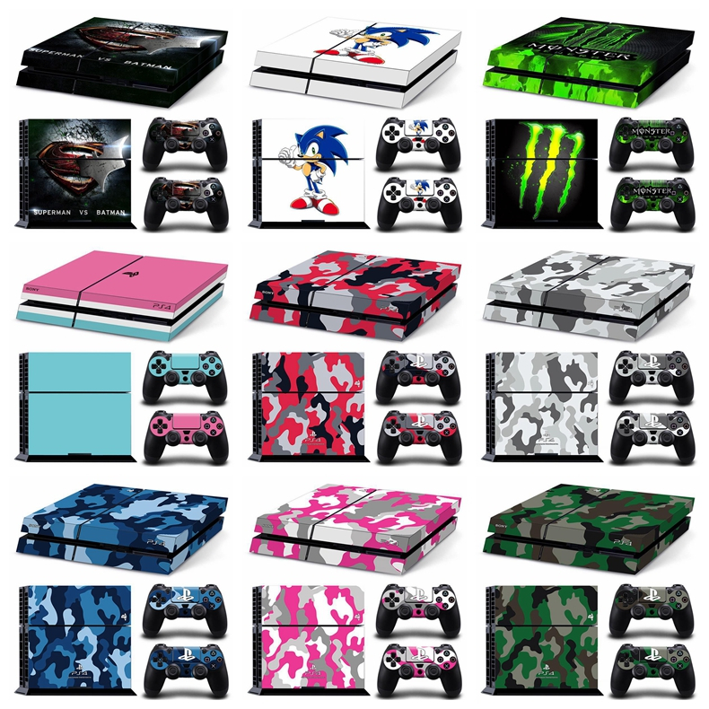 14 สี PS4 สติกเกอร์ไวนิลผิวรูปลอกสําหรับ Sony Playstation 4 คอนโซลคอนโทรลเลอร์