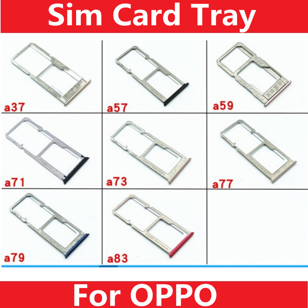 ใหม่ ถาดซิมการ์ด สําหรับ OPPO A37 A57 A59 F1S A71 A73 A77 F3 A79 A83