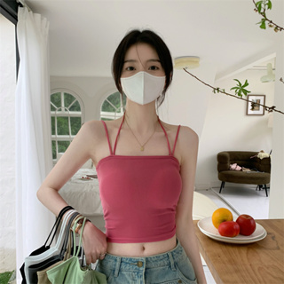 Suxi เสื้อครอปท็อปเซ็กซี่ สีพื้น แบบเรียบง่าย แฟชั่นฤดูร้อน สําหรับผู้หญิง