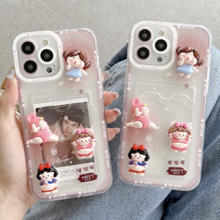 เคสโทรศัพท์มือถือ ลายเด็กผู้หญิงรับประทานอาหาร สามมิติ สําหรับ iPhone 14ProMax 13 iPhone11 12 ProMax XR XS Max 7 8Plus