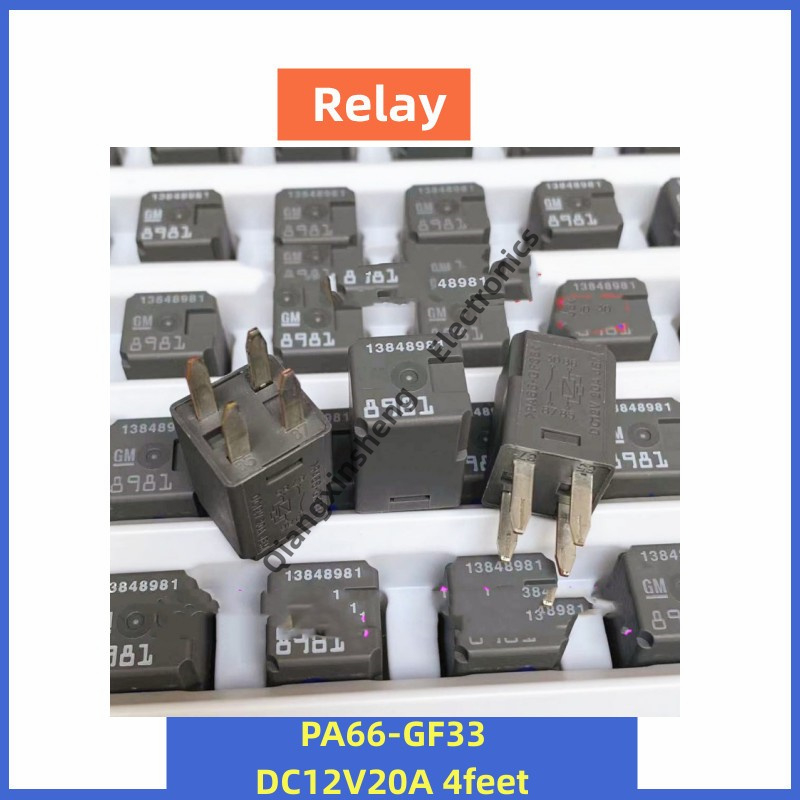 รีเลย์ 13848981 Pa66-gf33 DC12V 20A รีเลย์รถยนต์ 4 พิน