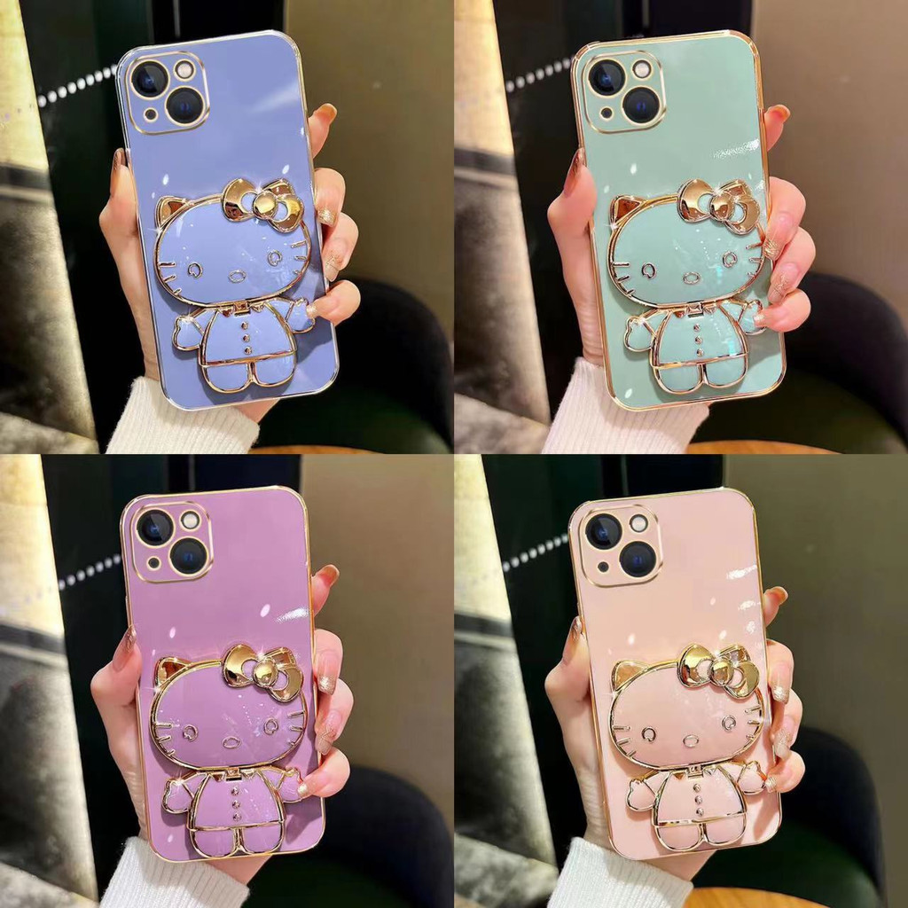 เคส VIVO Y21A VIVO Y16 VIVO Y02S VIVO Y22S Y22 2022 VIVO Y35 VIVO Y72 VIVO การ์ตูนแมวตรงขอบโทรศัพท์ก