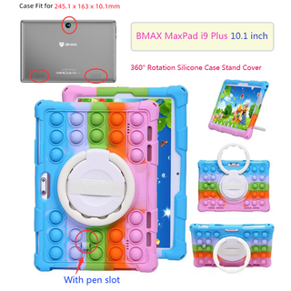 Case For BMAX MaxPad i9 Plus 10.1 inch 360° Rotation Silicone Case Stand Cover For BMAX MaxPad i9 Plus Shockproof Cover