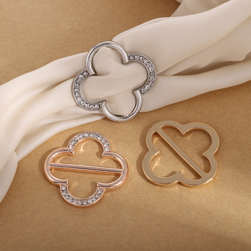 คลิปหัวเข็มขัด ผ้าคลุมศีรษะ ผ้าไหม ใช้ได้สองแบบ แบบสร้างสรรค์ สําหรับผู้หญิง