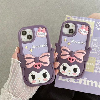ใหม่ เคสโทรศัพท์มือถือ ซิลิโคนนิ่ม ลาย Kuromi Little Angel สําหรับ iPhone14 13 12 11 Pro MAX