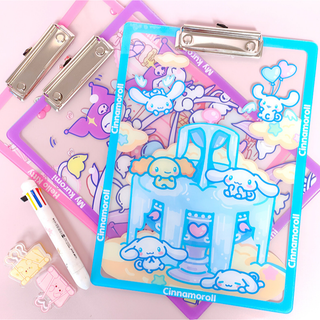 Sanrio แผ่นบอร์ดอะคริลิคใส ขนาด A4 ลายการ์ตูน สําหรับนักเรียน