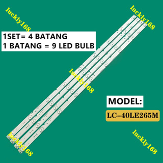 (ใหม่) โคมไฟ LED TV LC-40LE265M LC-40LE268M SHARP 40 นิ้ว LC-40LE265 LC-40LE268 A-HWCQ40D675 RUNTKB437WJZZ 1 ชุด