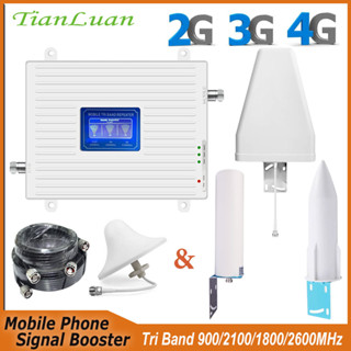 เครื่องทวนสัญญาณ 8 1 3 7 2G GSM 900MHz B8 3G W-CDMA UMTS 2100MHz B1 4G DCS 1800MHz B3 LTE 2600MHz B7 Booster