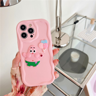 เคสโทรศัพท์มือถือนิ่ม ลายลูกโป่ง Patrick Star Macaron 3D สําหรับ iPhone 11 12 13 14 PRO MAX iPhone14 iPhone14ProMax