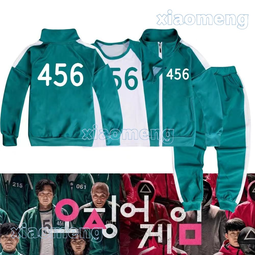 【110-170】 Game เสื้อผ้า 456 เสื้อแจ็คเก็ต+กางเกง+เสื้อยืด 3 ชิ้น 001 067 ชุด