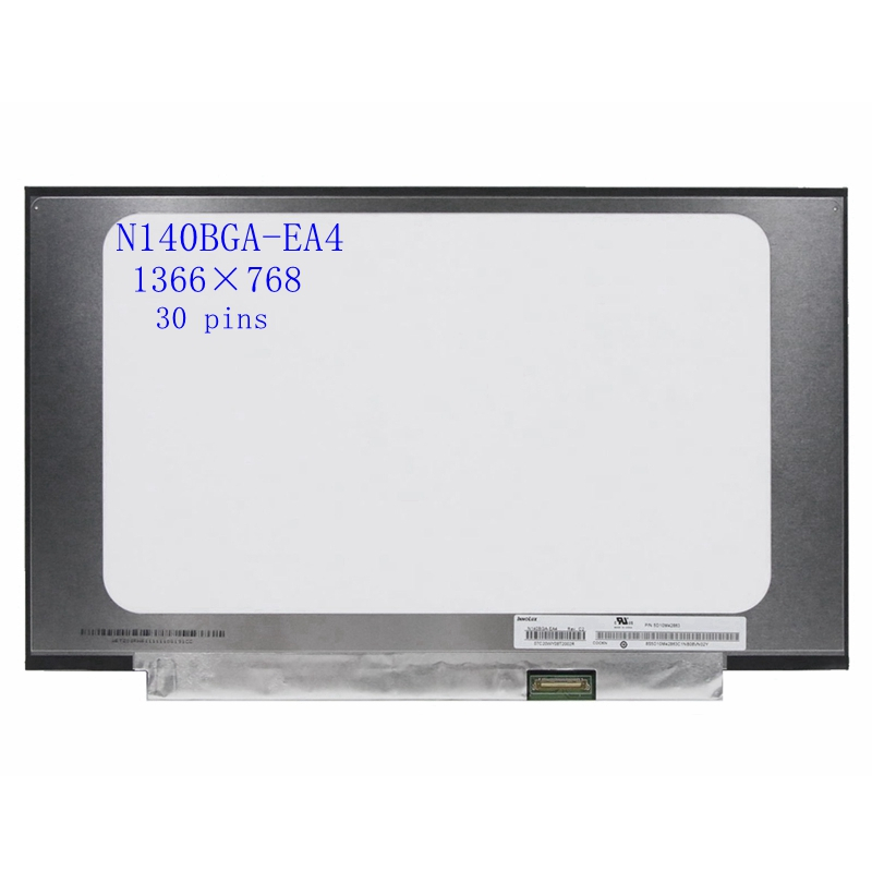 14.0 "แล็ปท็อปหน้าจอ LCD N140BGA-EA4 Rev.C2 NT140WHM-N34 B140XTN07.2 NT140WHM-N43 HD 1366x768 30pin 
