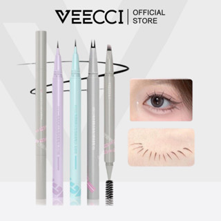 Veecci อายไลเนอร์เหลว และมาสคาร่า ปลายคู่ ละเอียดอ่อน ไม่เลอะ กันน้ํา เรียบเนียนเป็นพิเศษ