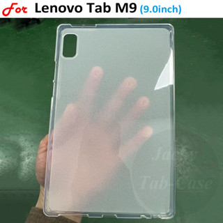 เคสซิลิโคน TPU นิ่ม แบบใส ปิดด้านหลัง สีขาว ดํา สําหรับ Lenovo Tab M9 (9.0 นิ้ว) 2023 TB310FU TB310XU Smart TabM9 WiFi TB-310XC TB310