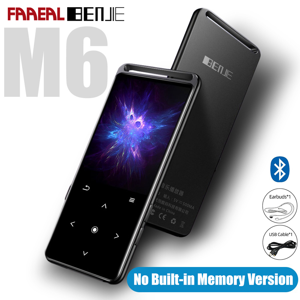 Faaeal BENJIE M6 เครื่องเล่น MP3 บลูทูธเครื่องเล่นเพลงเสียงแบบพกพาพร้อมเครื่องบันทึกวิทยุ FM E-Book 