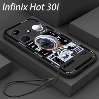 เคสโทรศัพท์มือถือ TPU แบบนิ่ม ลายการ์ตูนนักบินอวกาศ กันกระแทก สําหรับ Infinix Hot 30i