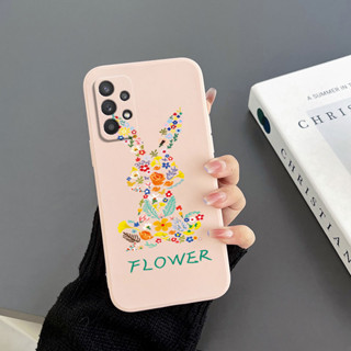 เคสโทรศัพท์มือถือ Tpu ขอบตรง ลายกระต่าย สําหรับ Samsung A32 4G A32 5G A52 4G A52S 4G A72 4G A22 4G A22 5G