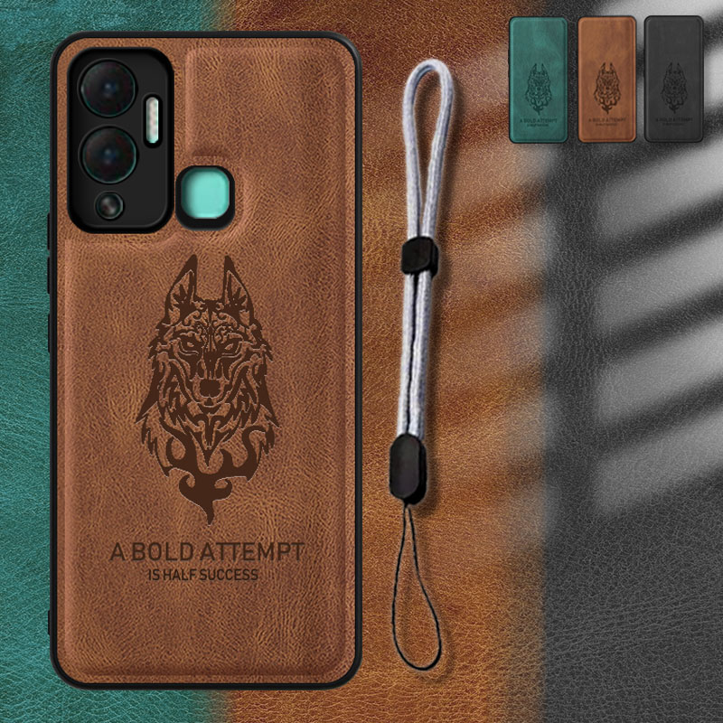 ซองหนังสําหรับ Infinix Hot 12 Play/Hot 12 Play NFC/X6817/X6816D/X6816C/X6816 ปรับโทรศัพท์เชือกออกแบบ