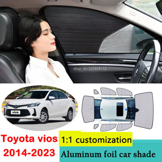 ม่านบังแดดกระจกหน้ารถยนต์ 100% สําหรับ Toyota VIOS 2014-2023