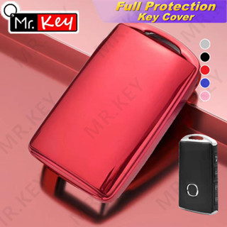 【Mr.Key】เคสกุญแจรถยนต์ หนัง PU อุปกรณ์เสริม สําหรับ Mazda 3 Alexa CX-30 CX-5 CX-3 CX-8 CX-9 Demio Mazda 2 Atenza Miata BT-50