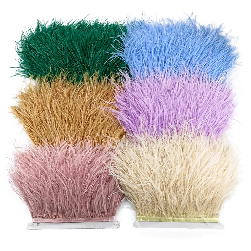 ริบบิ้นขนนกกระจอกเทศ กว้าง 10-15 ซม. 10 เมตร สําหรับตกแต่งเสื้อผ้า