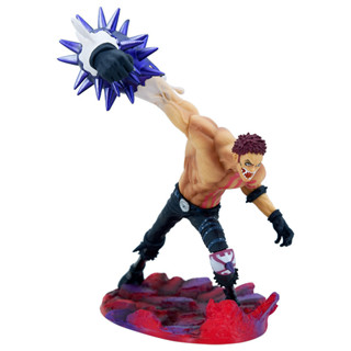 โมเดลฟิกเกอร์ PVC รูปปั้นอนิเมะ One Piece Charlotte Katakuri Luffy GK ขนาด 21 ซม. ของขวัญวันเกิด ของเล่นสําหรับเด็ก