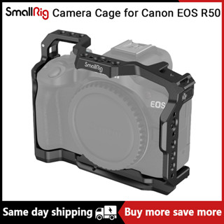 Smallrig กรงกล้อง ขนาดเล็ก สําหรับ Canon EOS R50 All-in-one 1/4 นิ้ว -20 รู ARRI 3/8 นิ้ว -16 รู เมาท์โคลด์ชู รางนาโต้ 4214