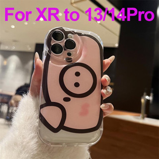 [พร้อมส่ง] เคสป้องกันโทรศัพท์มือถือ ลายกล้อง ขนาดใหญ่ สําหรับ XR เป็น 13 Pro 14 Pro XR 13 Pro XR เป็น 14 Pro