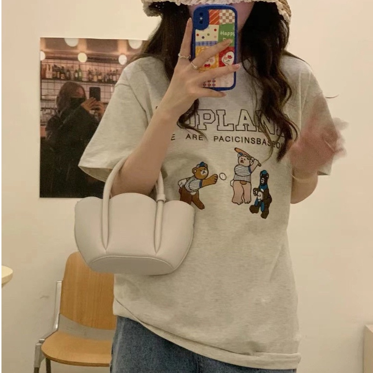 เสื้อยืด แขนสั้น ผ้าฝ้าย 100% plus size